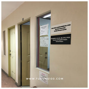 Acrylic signage for a room or office is highly durable, cost-efficient, and perfect for any business or institution, making a lasting impression. - Tugon 6100